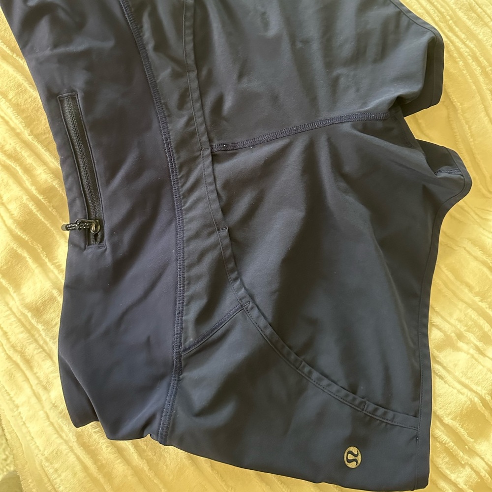 Lululemon navy speed up shorts
